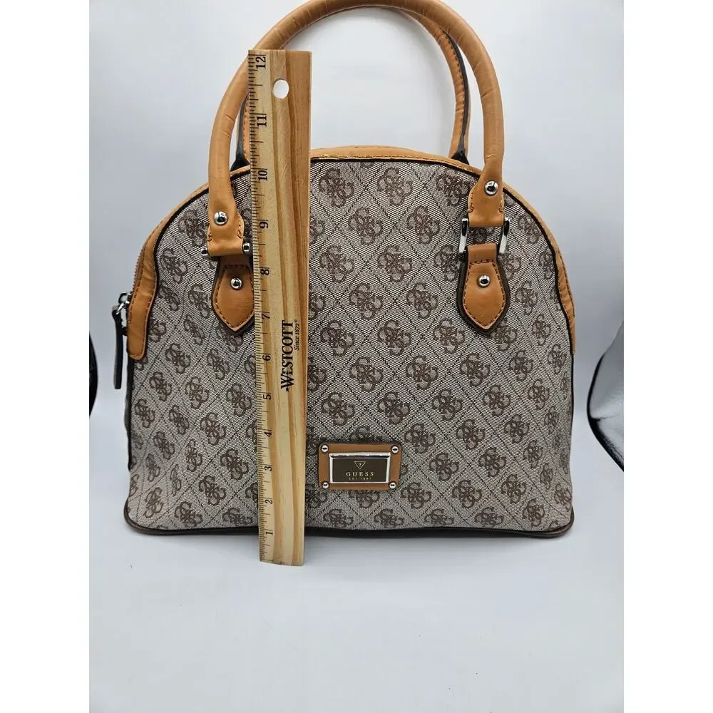 Guess by Marciano Women's Satchel‎ Purse Handbag Tan Brown EUC